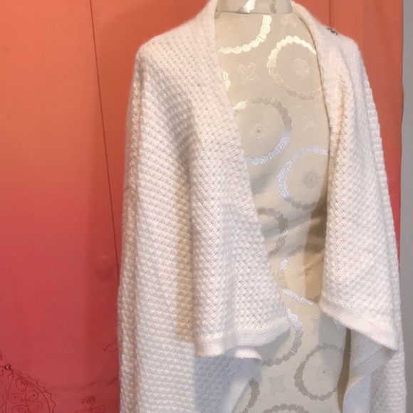 Stunning angora mix sweater coat, M/L - Picture 3 of 9